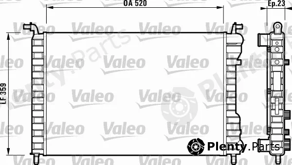 Valeo 732812 — Radiator, engine cooling