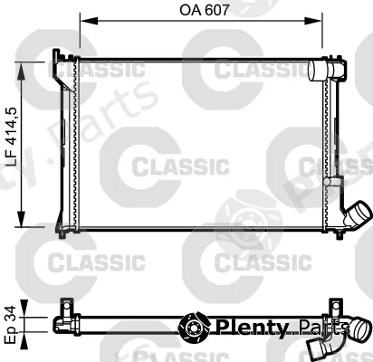 Valeo 231297 — Radiator, engine cooling VALEO CLASSIC