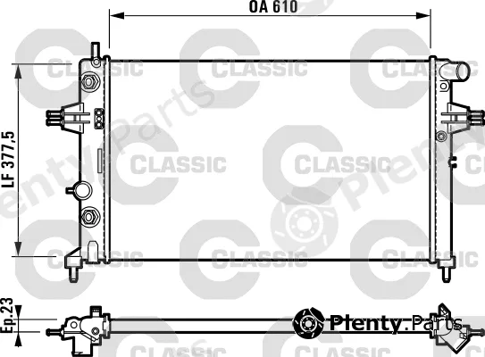 Valeo 232549 — Radiator, engine cooling VALEO CLASSIC