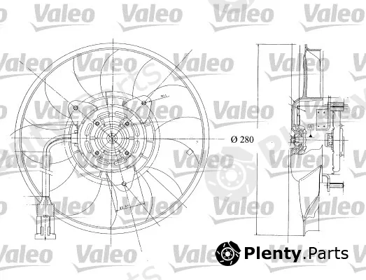 Valeo 698350 — Fan, engine cooling