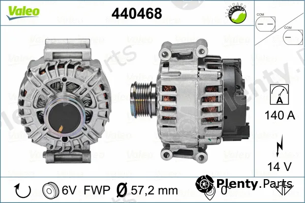 Valeo 440468 — Alternator VALEO RE-GEN REMANUFACTURED
