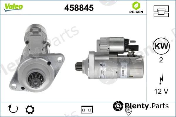 Valeo 458845 — Starter VALEO RE-GEN REMANUFACTURED