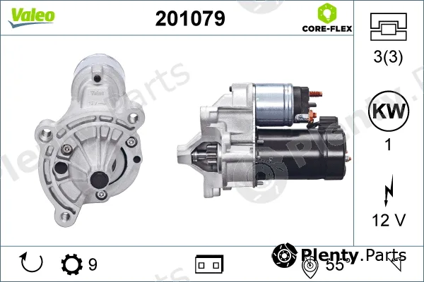 Valeo 201079 — Starter VALEO CORE-FLEX