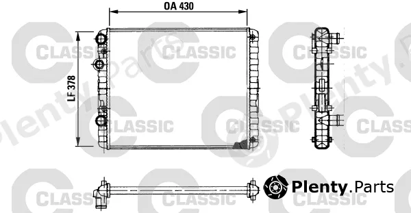 Valeo 230956 — Radiator, engine cooling VALEO CLASSIC