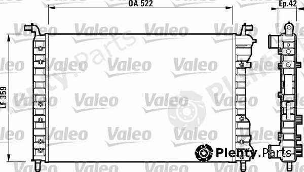 Valeo 732005 — Radiator, engine cooling