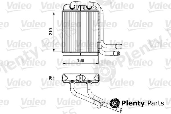 Valeo 811524 — Heat Exchanger, interior heating