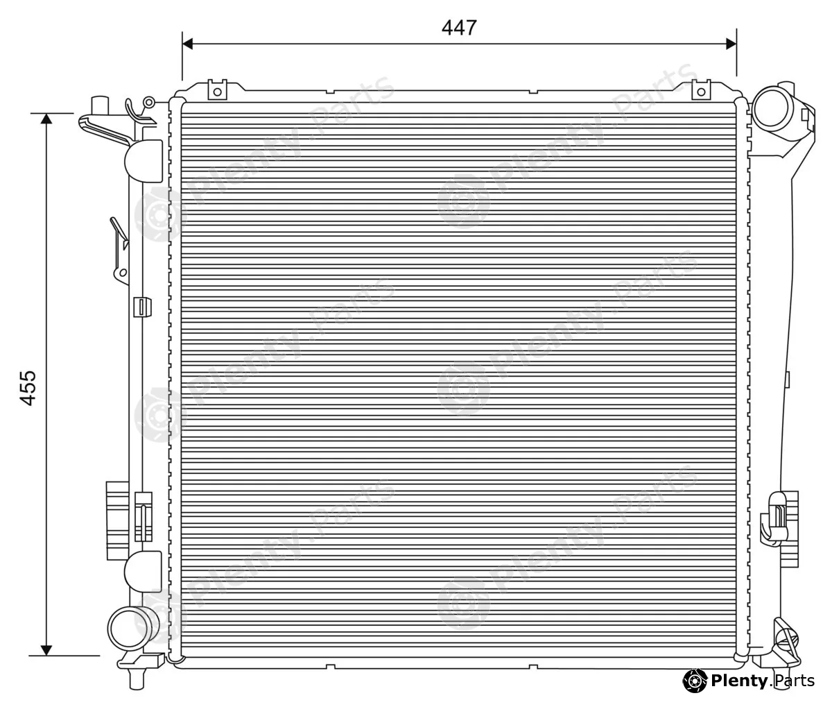 Valeo 701626 — Radiator, engine cooling