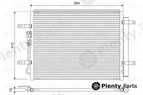 Valeo 822628 — Condenser, air conditioning