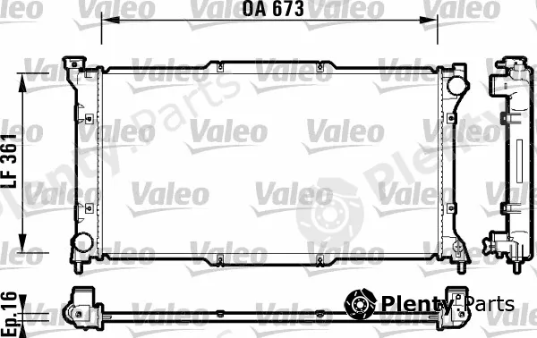 Valeo 734212 — Radiator, engine cooling