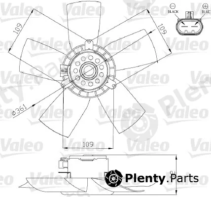 Valeo 696279 — Fan, engine cooling