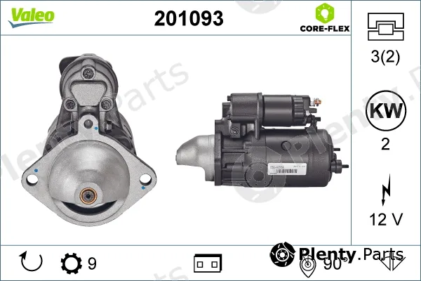 Valeo 201093 — Starter VALEO CORE-FLEX