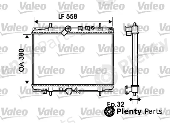Valeo 734280 — Radiator, engine cooling