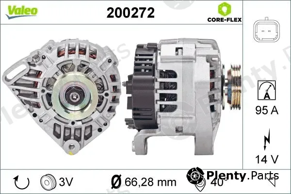 Valeo 200272 — Alternator VALEO CORE-FLEX