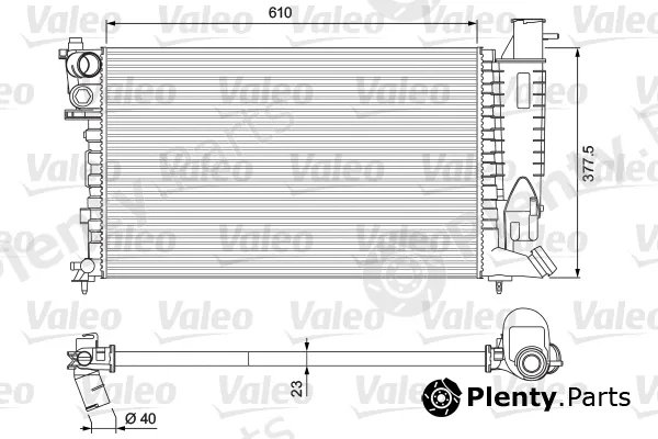 Valeo 231010 — Radiator, engine cooling VALEO CLASSIC