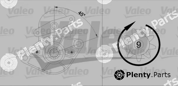 Valeo 455591 — Starter VALEO RE-GEN REMANUFACTURED