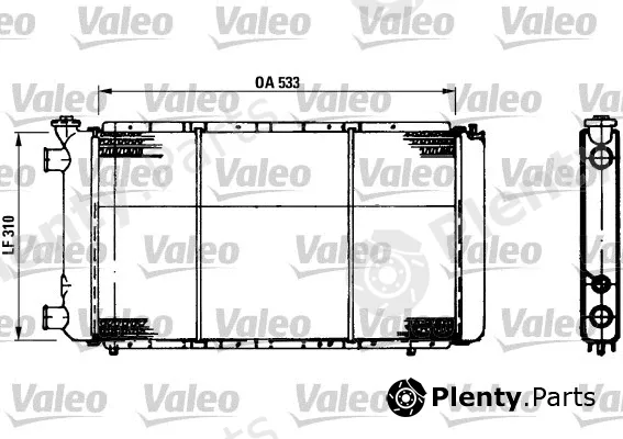 Valeo 730021 — Radiator, engine cooling