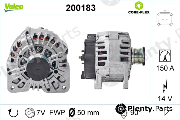 Valeo 200183 — Alternator VALEO CORE-FLEX