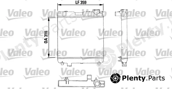 Valeo 883053 — Radiator, engine cooling