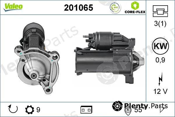 Valeo 201065 — Starter VALEO CORE-FLEX
