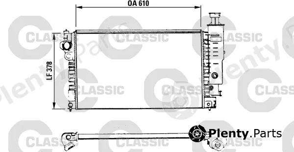 Valeo 230575 — Radiator, engine cooling VALEO CLASSIC
