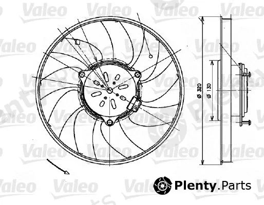 Valeo 696082 — Fan, engine cooling