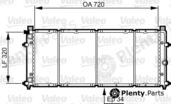 Valeo 731411 — Radiator, engine cooling