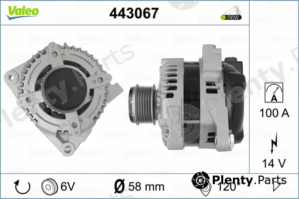 Valeo 443067 — Alternator VALEO CORE-FLEX