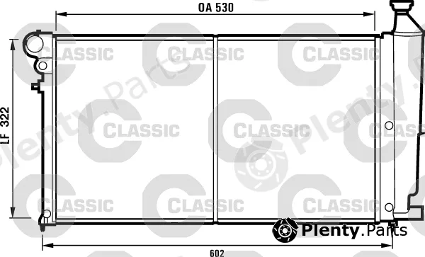 Valeo 231527 — Radiator, engine cooling VALEO CLASSIC