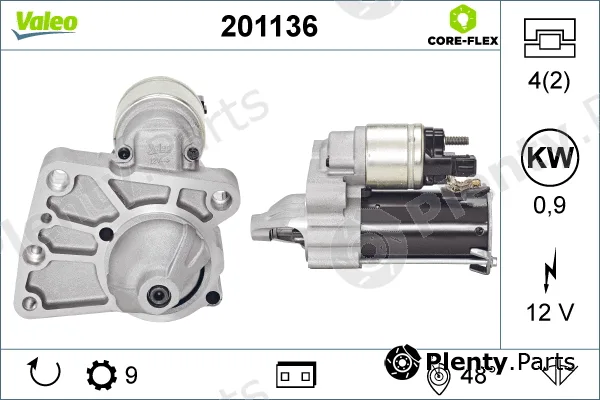Valeo 201136 — Starter VALEO CORE-FLEX