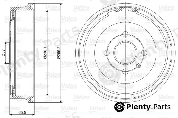 Valeo 237072 — Brake Drum