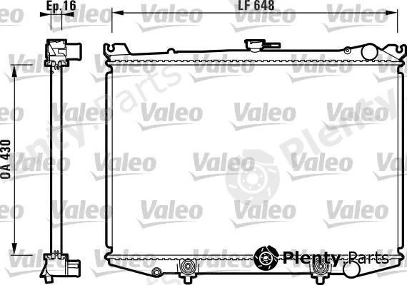 Valeo 731085 — Radiator, engine cooling