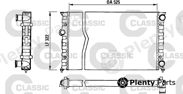 Valeo 230505 — Radiator, engine cooling VALEO CLASSIC
