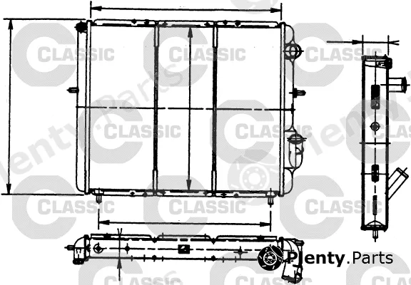 Valeo 230183 — Radiator, engine cooling VALEO CLASSIC