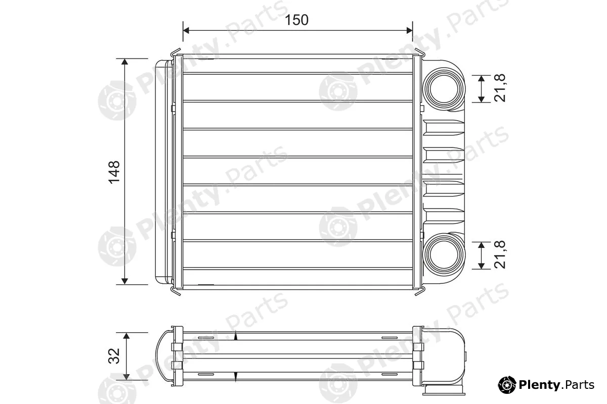 Valeo 811650 — Heat Exchanger, interior heating