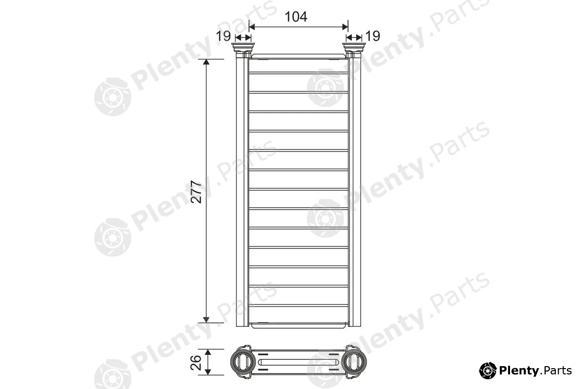 Valeo 811585 — Heat Exchanger, interior heating