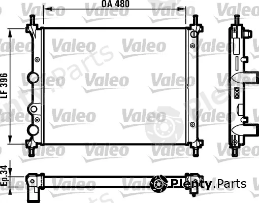 Valeo 731981 — Radiator, engine cooling