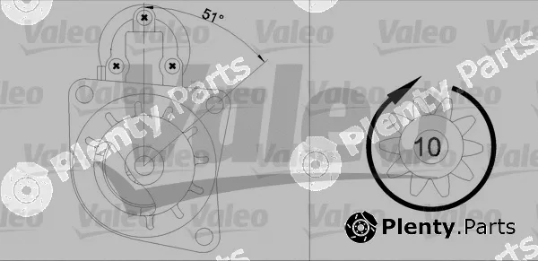Valeo 455684 — Starter VALEO RE-GEN REMANUFACTURED