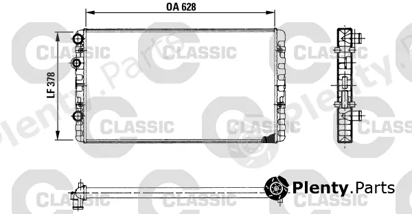 Valeo 230955 — Radiator, engine cooling VALEO CLASSIC