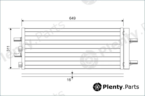 Valeo 822615 — Condenser, air conditioning