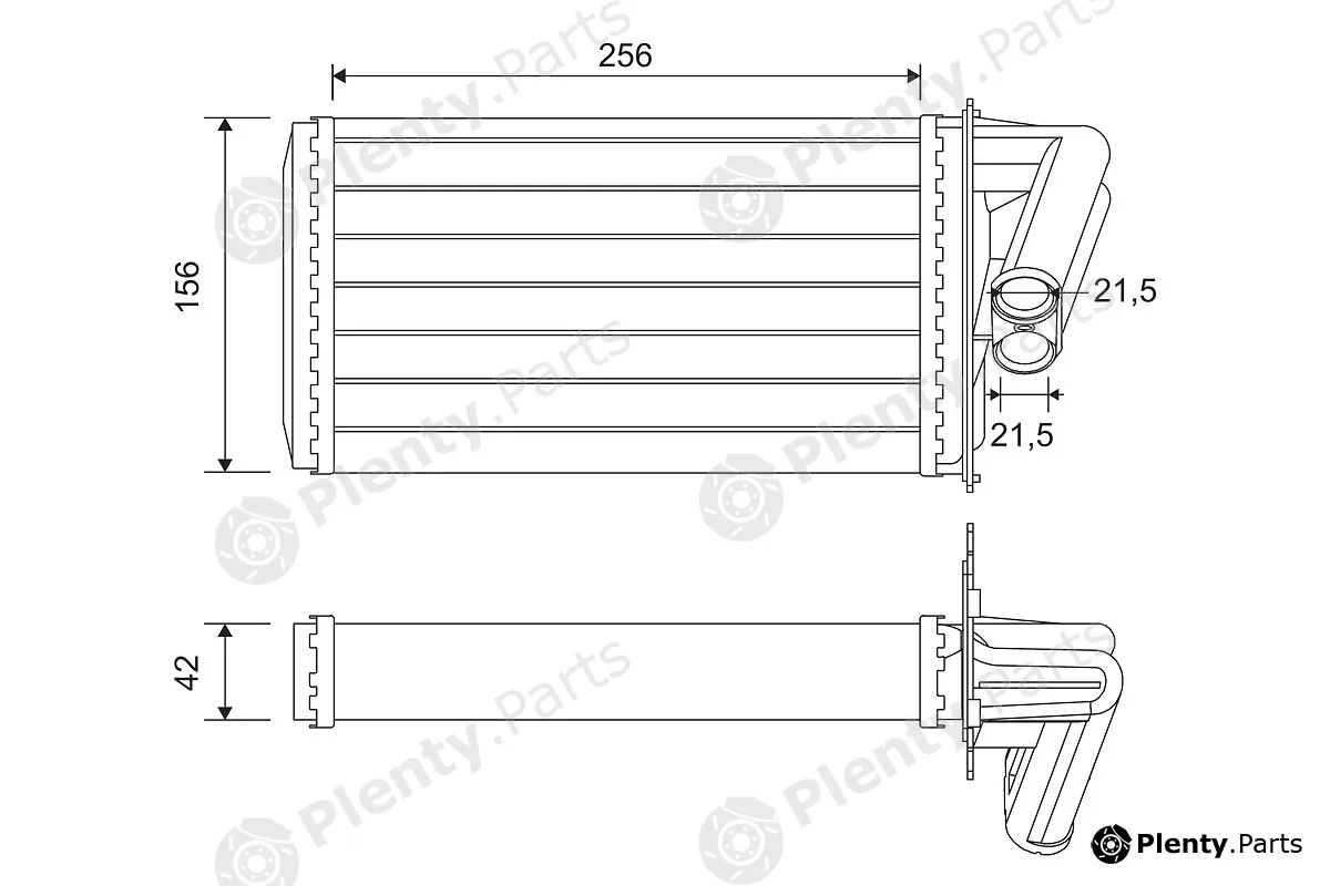 Valeo 812113 — Heat Exchanger, interior heating
