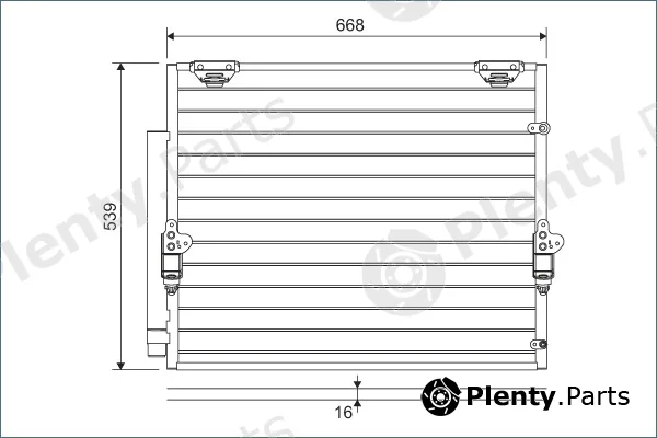 Valeo 822621 — Condenser, air conditioning