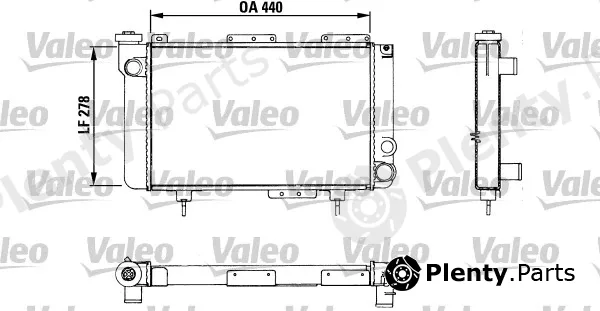 Valeo 883463 — Radiator, engine cooling
