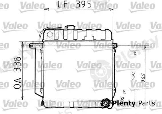 Valeo 819204 — Radiator, engine cooling