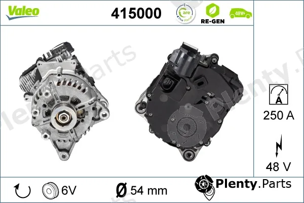Valeo 415000 — Alternator, starter VALEO RE-GEN REMANUFACTURED