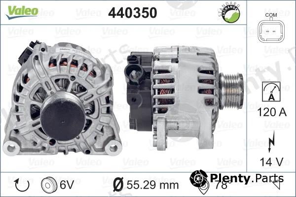 Valeo 440350 — Alternator VALEO RE-GEN REMANUFACTURED
