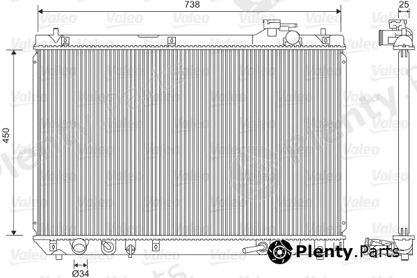 Valeo 701608 — Radiator, engine cooling