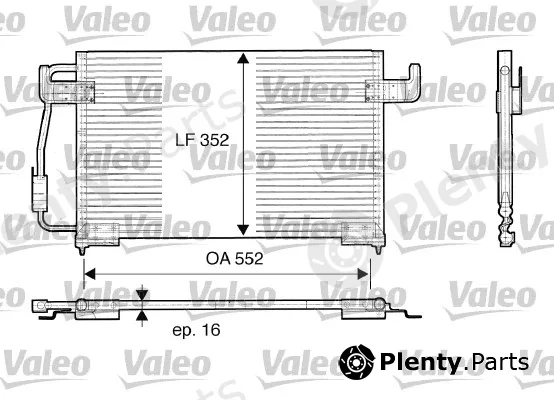 Valeo 816850 — Condenser, air conditioning