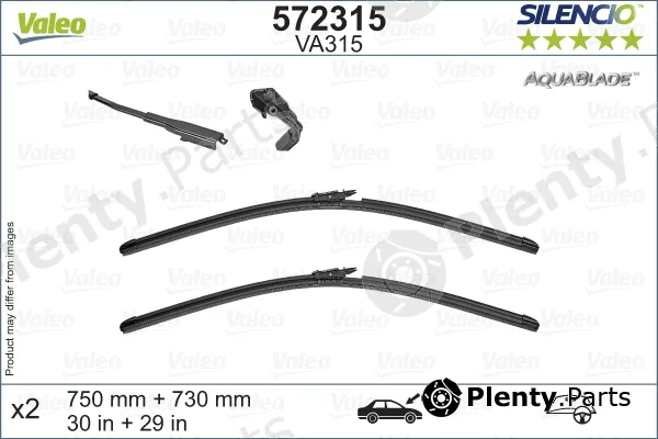 Valeo 572315 — Wiper Blade SILENCIO AQUABLADE SET