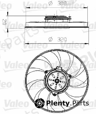 Valeo 696024 — Fan, engine cooling