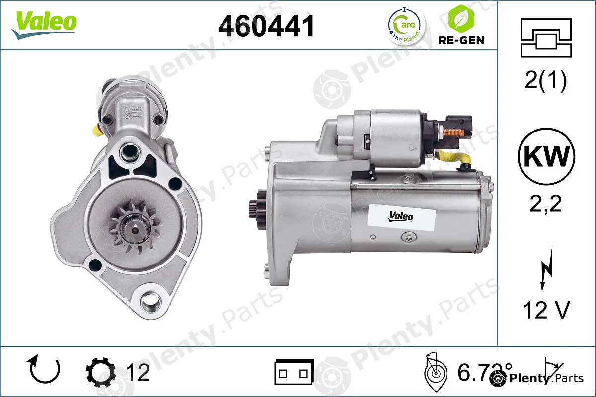 Valeo 460441 — Starter VALEO RE-GEN REMANUFACTURED